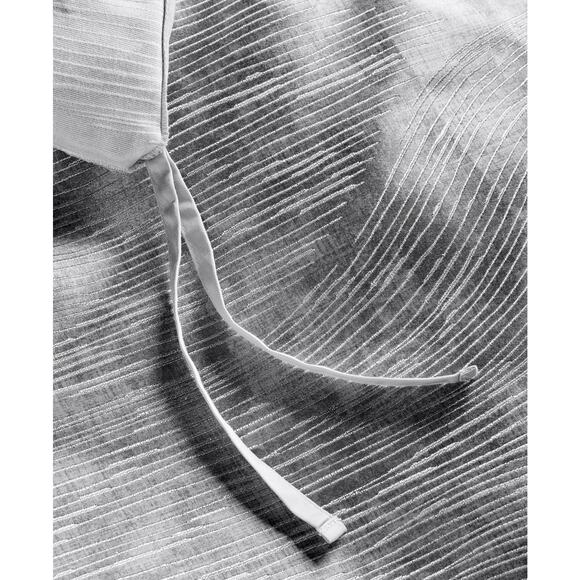 Hotel Collection Linear Ogee Full/Queen Comforter Set Gray 3pc Luxury Bedding - Picture 6 of 8